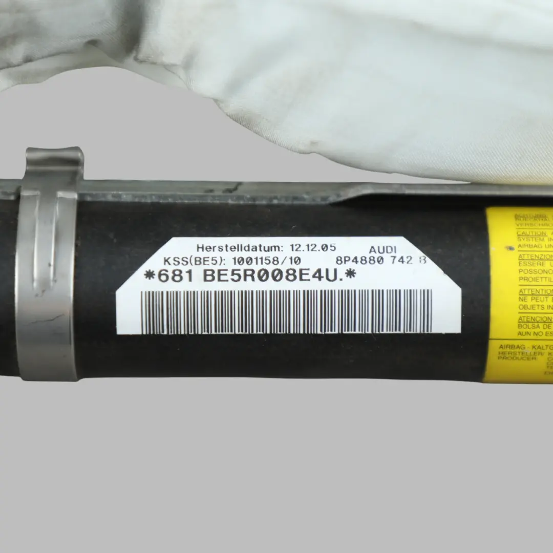 Audi A3 8P Sportsback Headliner Roof Curtain Air Module Right O/S - SKU 8P4880742B - Part number 8P4880742B