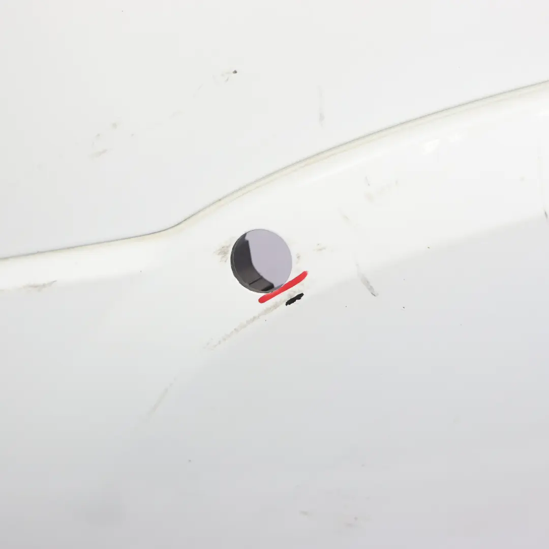 Audi Q5 8R Rear Bumper Trim Panel Covering Glacier White Pearl - S9R - SKU 8R0807303B-MGW - Part number 8R0807303B