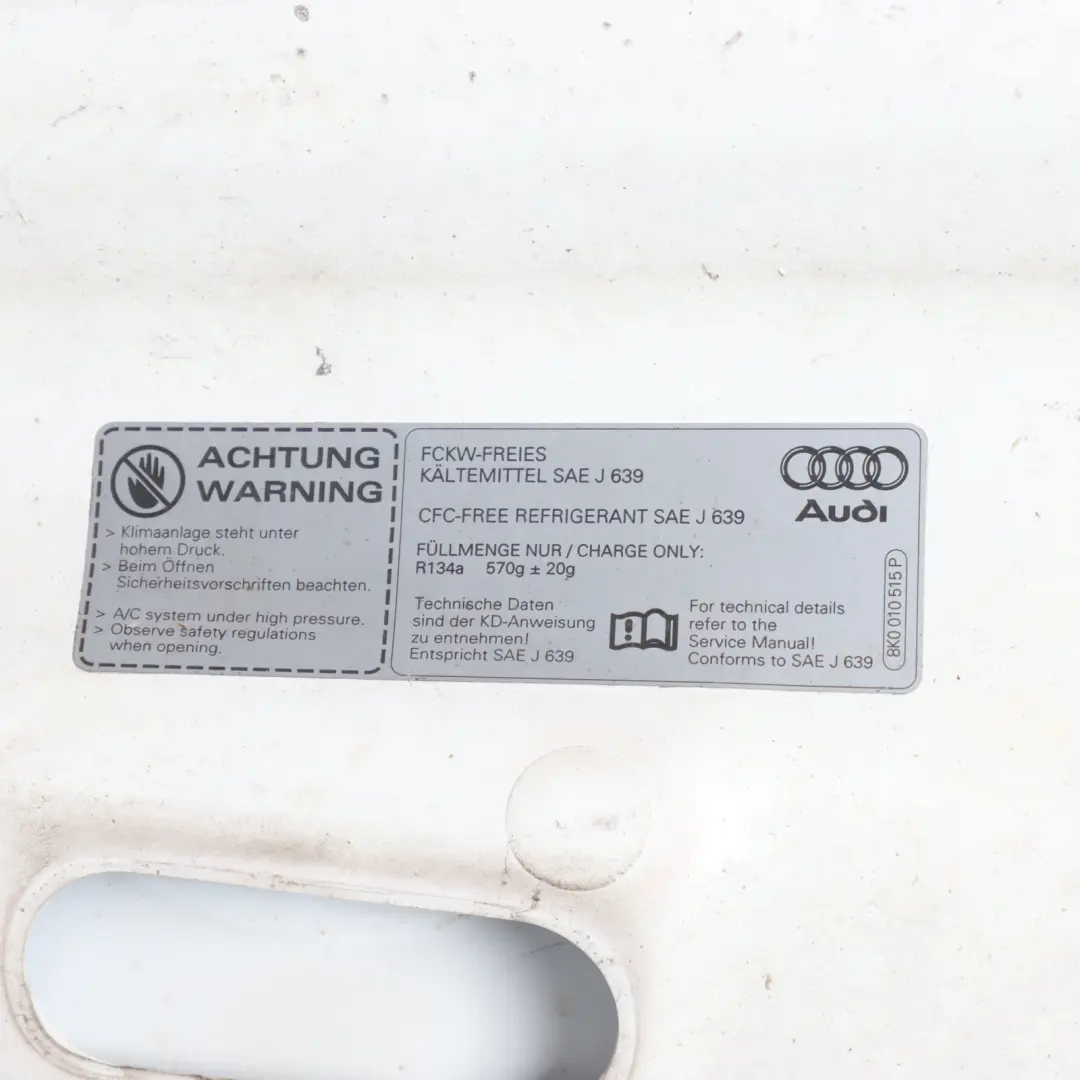 Audi Q5 8R Front Hood Bonnet Covering Panel Ibis White - Y9C - SKU 8R0823029H-IWH - Part number 8R0823029H