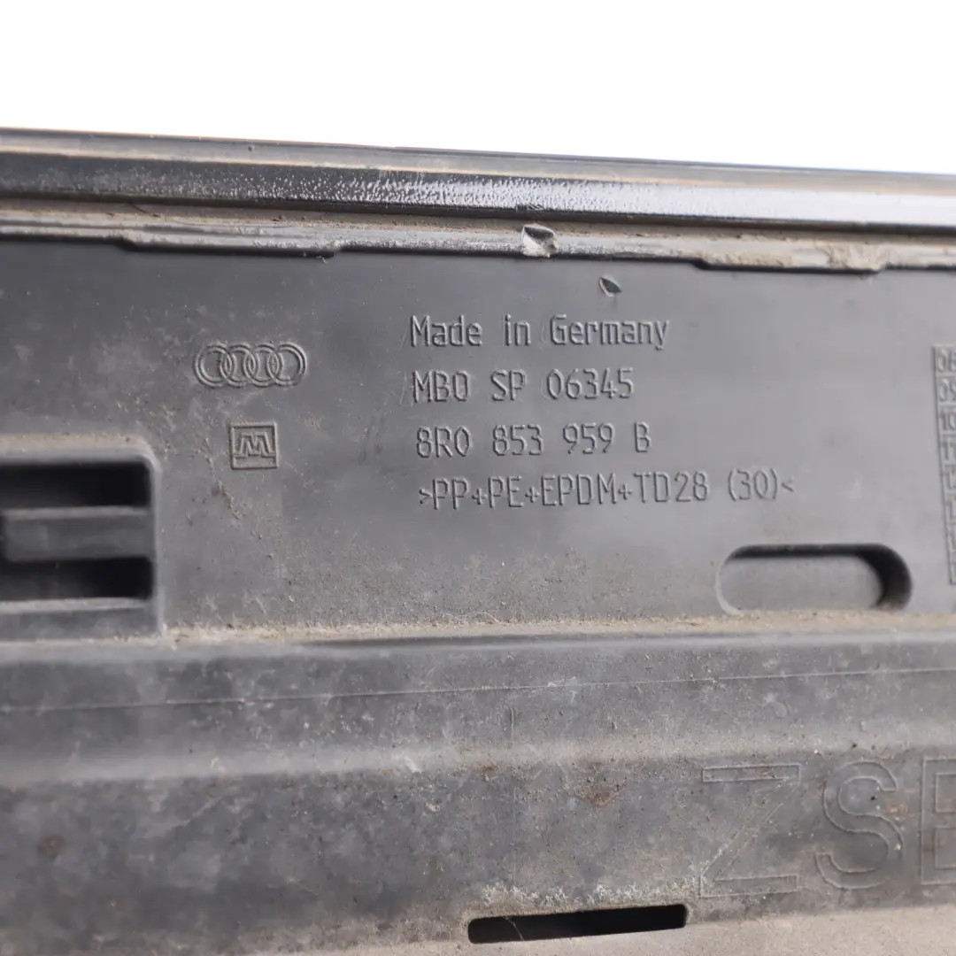 Side Skirt Front Left N/S Door Sill Cover Panel Phantom Black - Z9Y to Audi Q5 8R with Part number 8R0853959B Audi Q5 8R Side Skirt Front Left N/S Door Sill Cover Panel Phantom Black - Z9Y - SKU 8R0853959B-PHB - Part number 8R0853959B