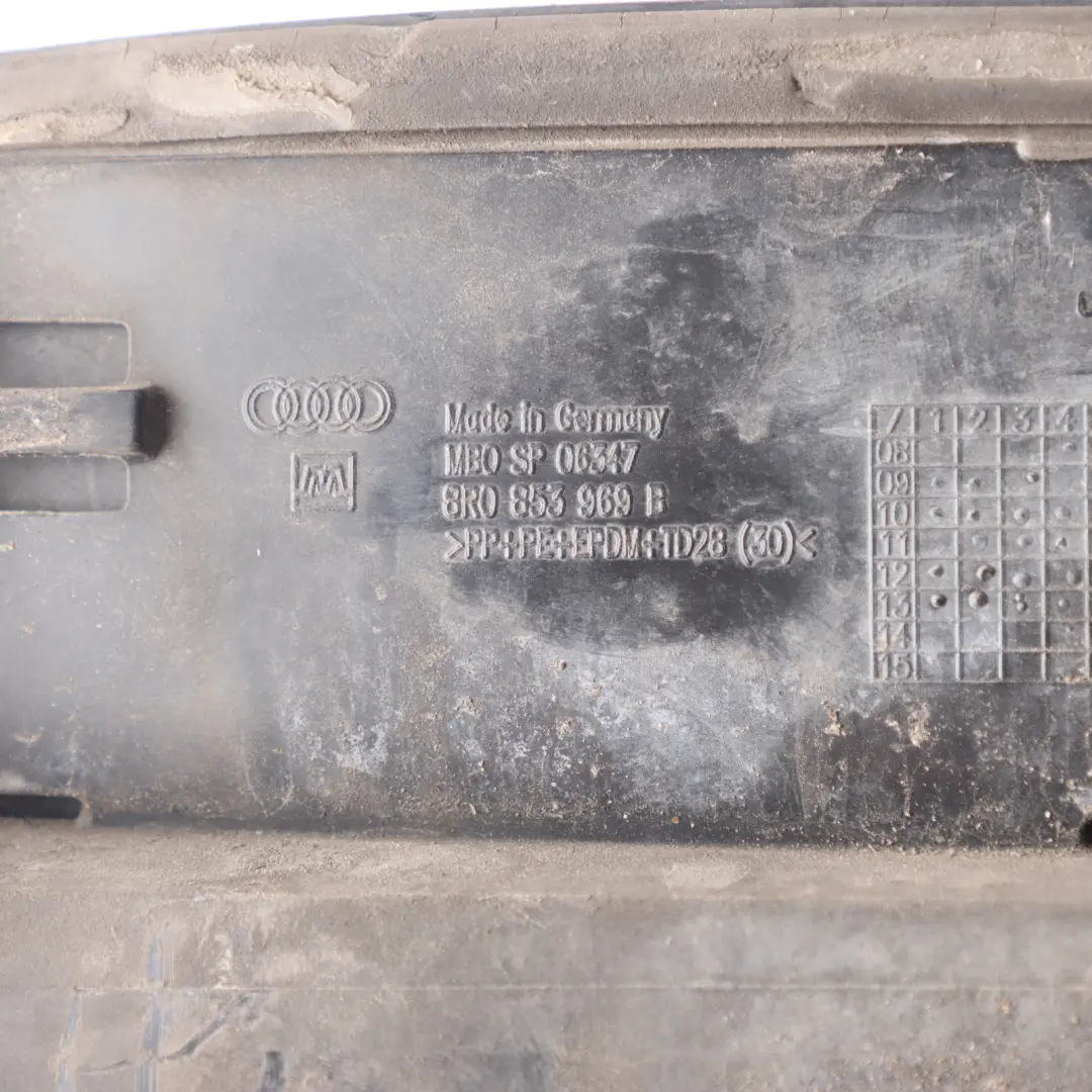 Door Trim Lower Strip Cover Left N/S Phantom Black - Z9Y to Audi Q5 8R Rear with Part number 8R0853969B Audi Q5 8R Rear Door Trim Lower Strip Cover Left N/S Phantom Black - Z9Y - SKU 8R0853969B-PHB - Part number 8R0853969B