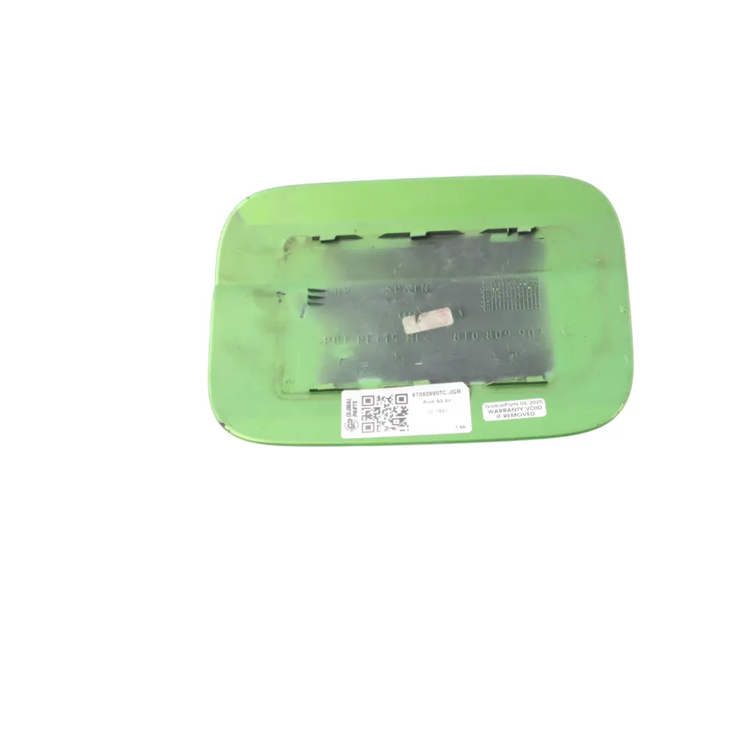 Audi A5 8T Fuel Tank Filler Flap Cap Cover Java Green Metallic Y6W - SKU 8T0809907C-JGR - Part number 8T0809907C