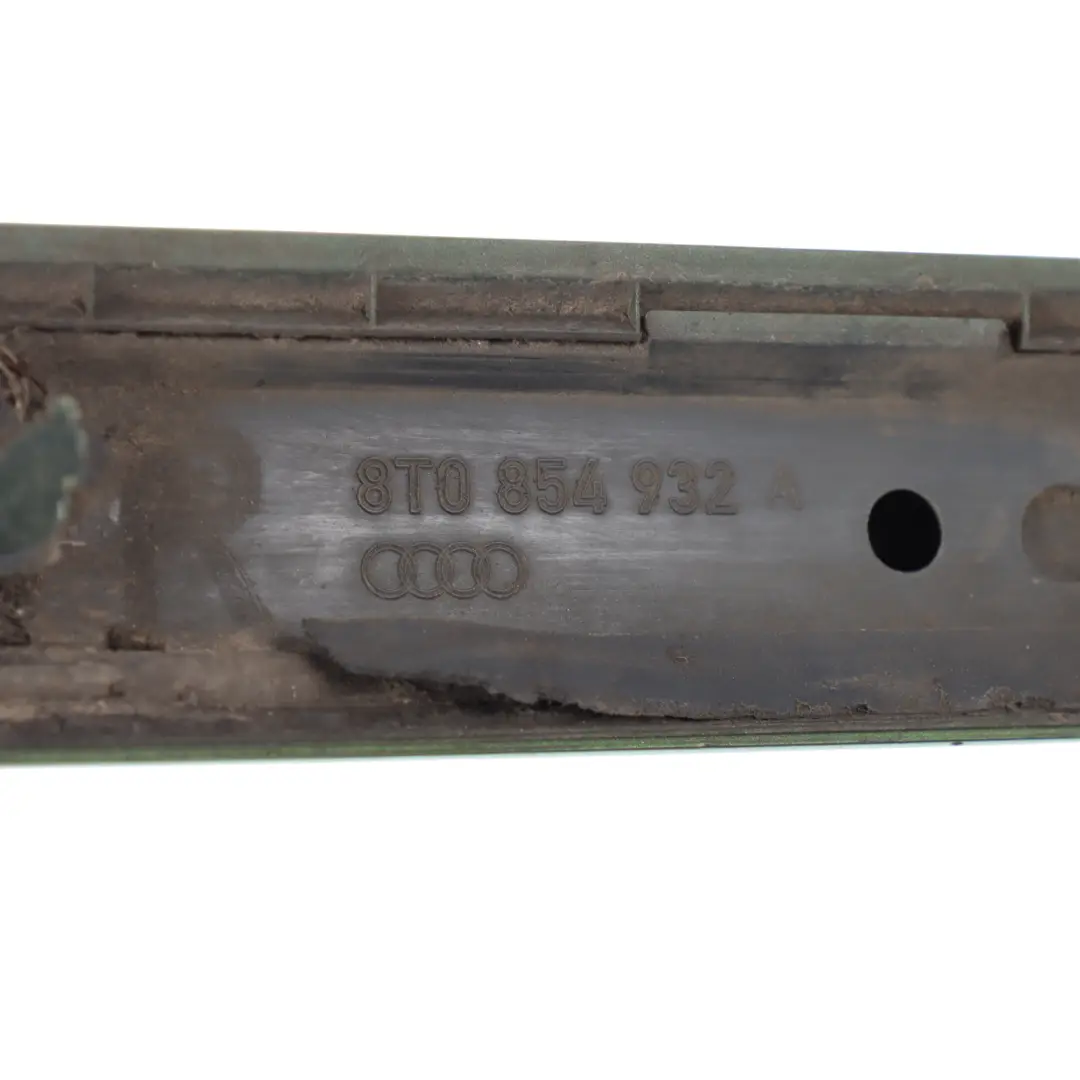 Door Sill Strip Front Right O/S Java Green Metallic - Y6W to Audi A5 8T Coupe with Part number 8T0854932A Audi A5 8T Coupe Door Sill Strip Front Right O/S Java Green Metallic - Y6W - SKU 8T0854932A-JGR - Part number 8T0854932A