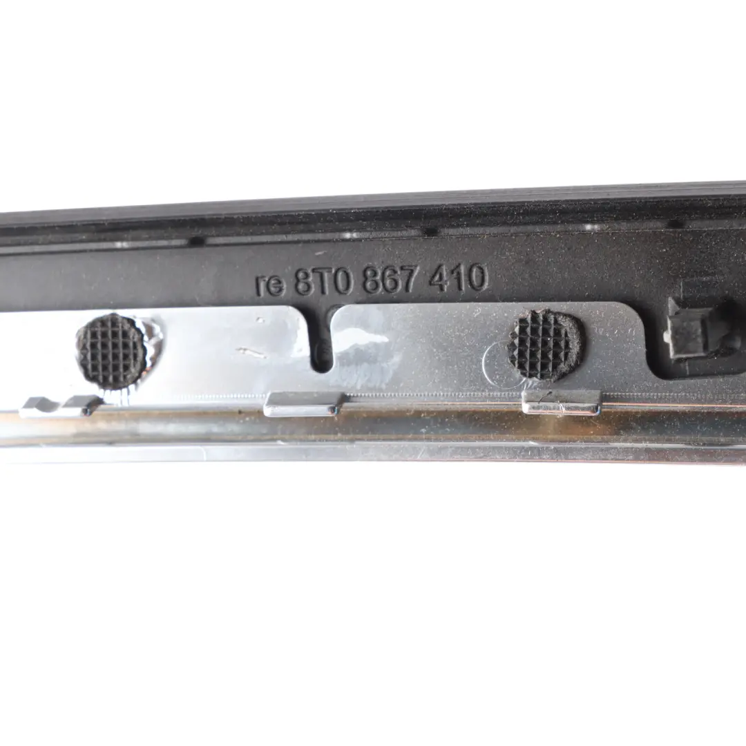 Front Door Inner Strip Trim Panel Right O/S Black Piano to Audi A5 8T with Part number 8T0867410H Audi A5 8T Front Door Inner Strip Trim Panel Right O/S Black Piano - SKU 8T0867410H - Part number 8T0867410H