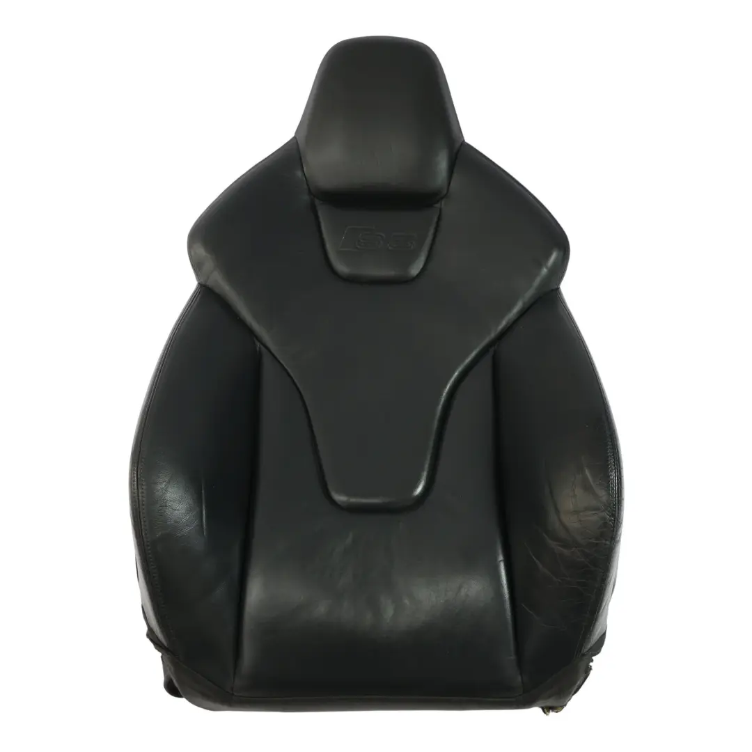 Audi S5 8T Coupe Front Sport Back Rest Seat Left N/S Leather Soul Black - SKU 8T0881805F-3 - Part number 8T0881805F