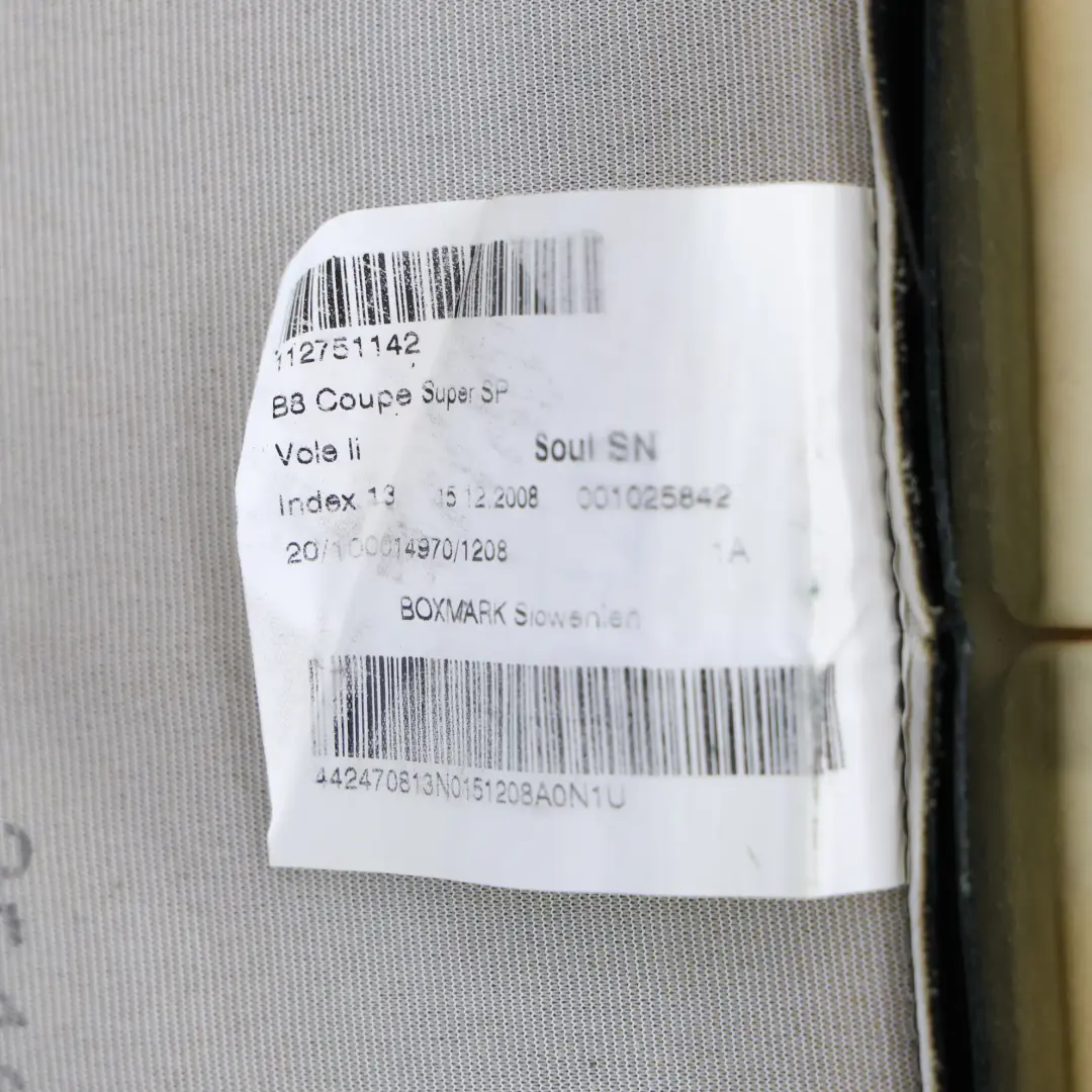 Delantero Asiento Respaldo Izquierdo Cuero Soul Negro para Audi S5 8T Coupe Sport con número de pieza 8T0881805F Audi S5 8T Coupe Sport Delantero Asiento Respaldo Izquierdo Cuero Soul Negro - SKU 8T0881805F-3 - Número de pieza 8T0881805F