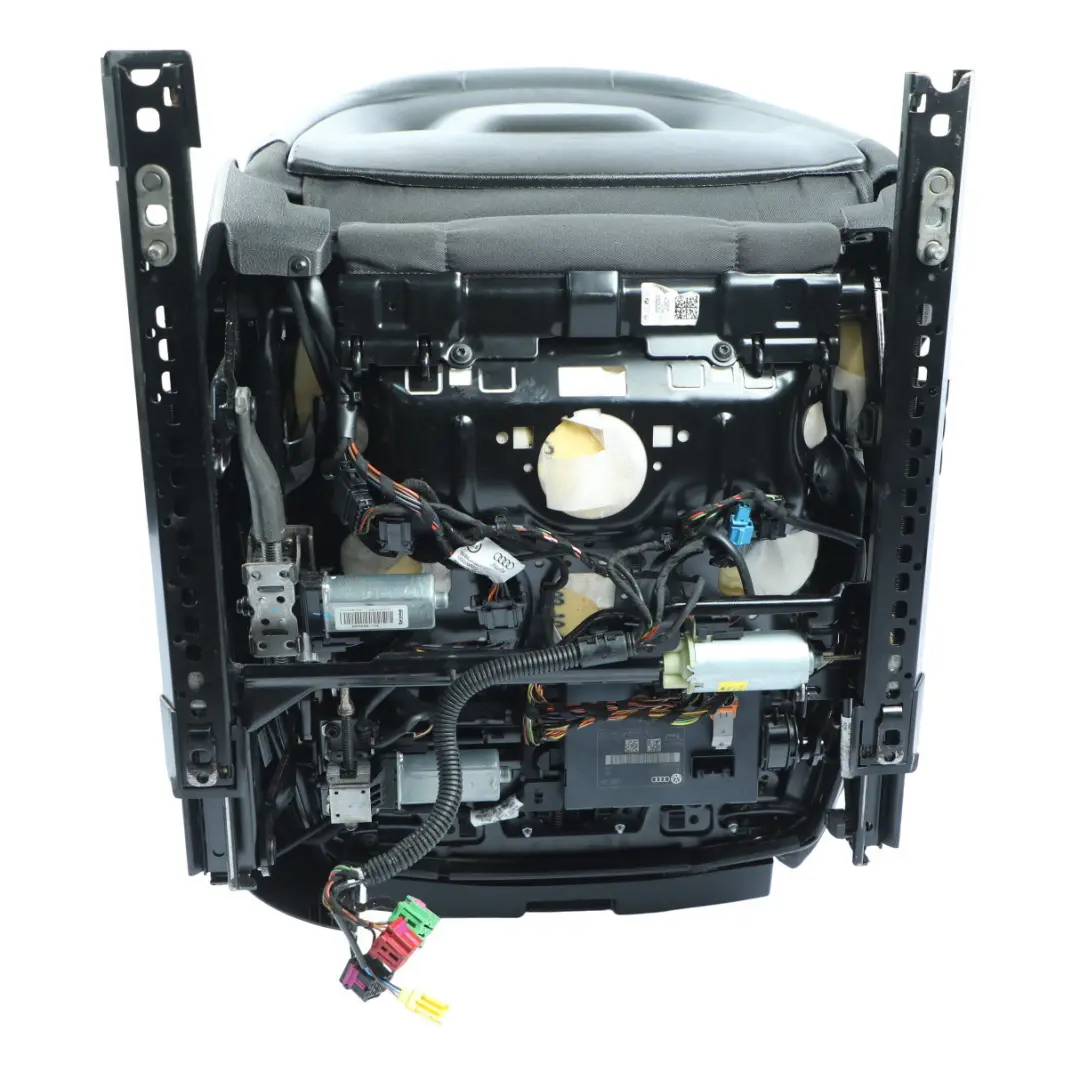 Audi A5 8T Coupe Vorder Sitz Links S-Line Beheizt Innenraum Leder Seele Schwarz - SKU 8T0881805Q - Teilenummer 8T0881805Q