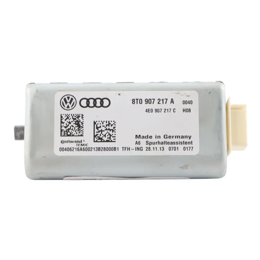 Front Camera Audi A4 B8 A5 8T Lane Assist Module Control Unit to with Part number 8T0907217A Front Camera Audi A4 B8 A5 8T Lane Assist Module Control Unit - SKU 8T0907217A - Part number 8T0907217A