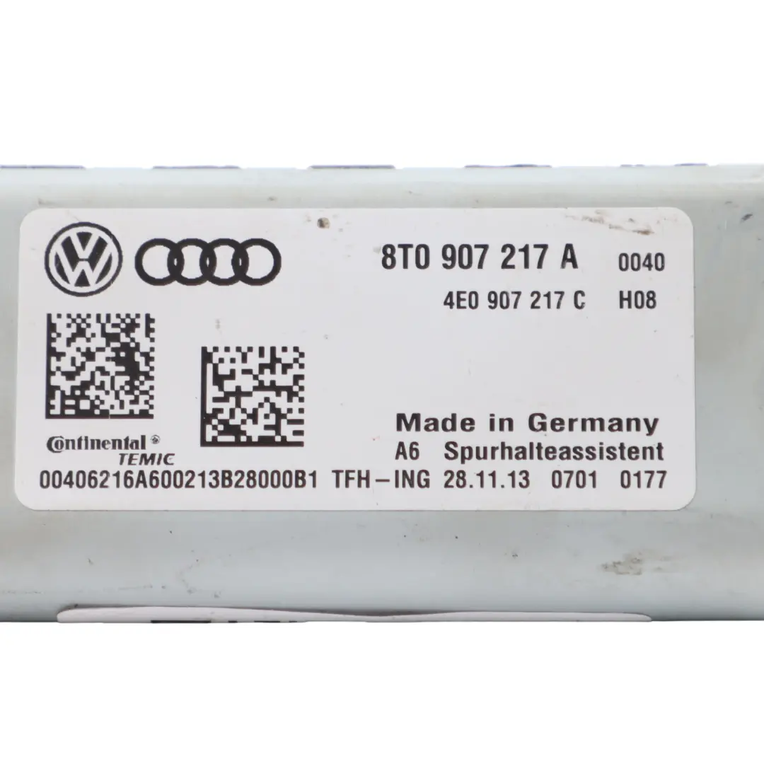  Front Camera Audi A4 B8 A5 8T Lane Assist Module Control Unit - SKU 8T0907217A - Part number 8T0907217A