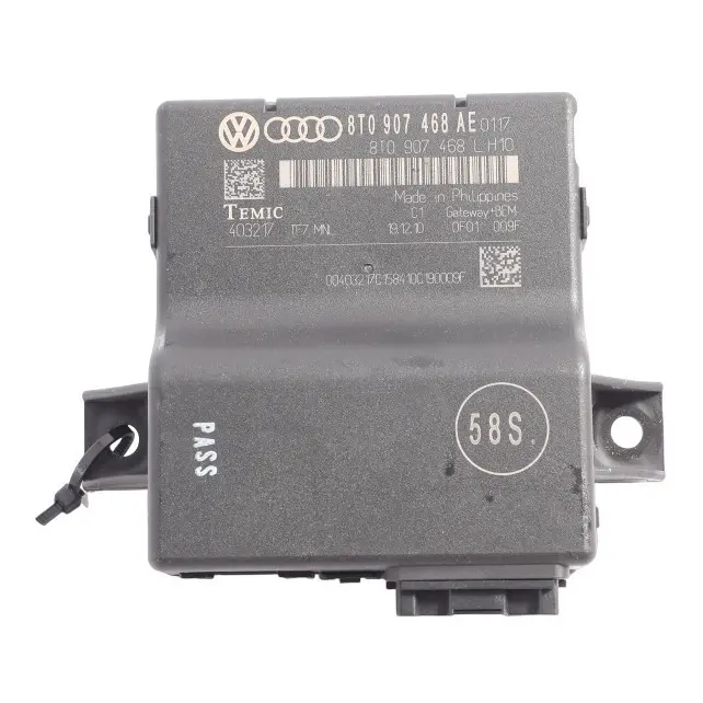 Gateway Interface Control Module Unit ECU to Audi A4 B8 A5 8T with Part number 8T0907468AE Audi A4 B8 A5 8T Gateway Interface Control Module Unit ECU - SKU 8T0907468AE - Part number 8T0907468AE