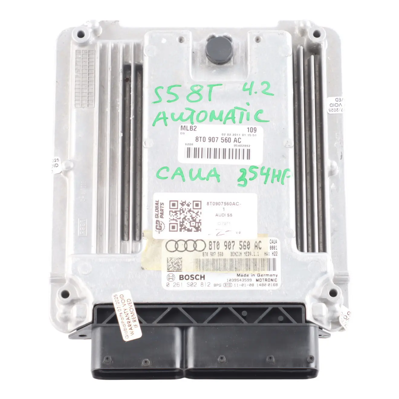 Audi S5 8T 4.2 FSI CAUA Quattro 354HP Engine Control ECU 8T0907560AC Automatic