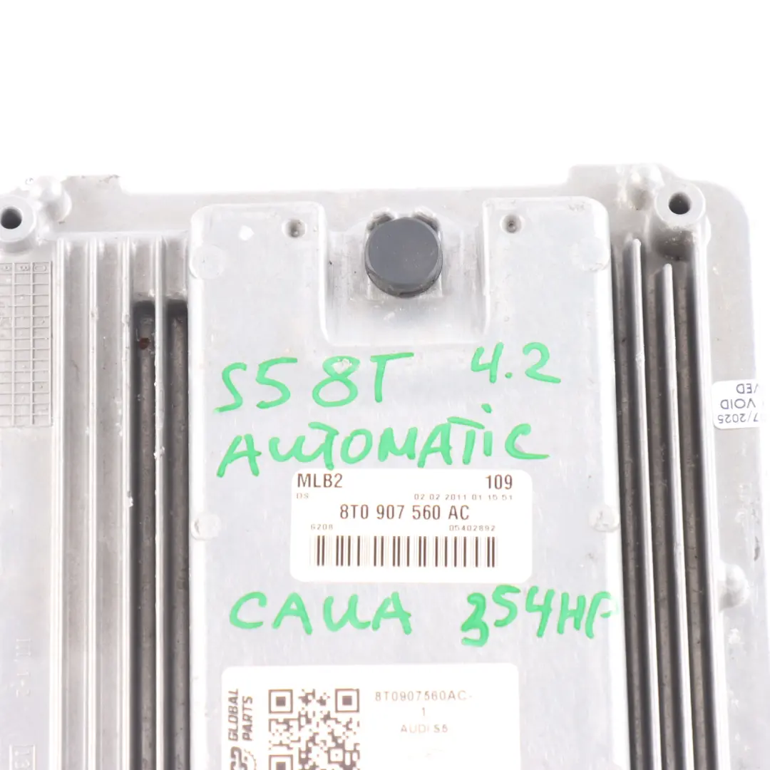 CAUA Quattro 354HP Engine Control ECU Automatic to Audi S5 8T 4.2 FSI with Part number 8T0907560AC Audi S5 8T 4.2 FSI CAUA Quattro 354HP Engine Control ECU Automatic - SKU 8T0907560AC-1 - Part number 8T0907560AC