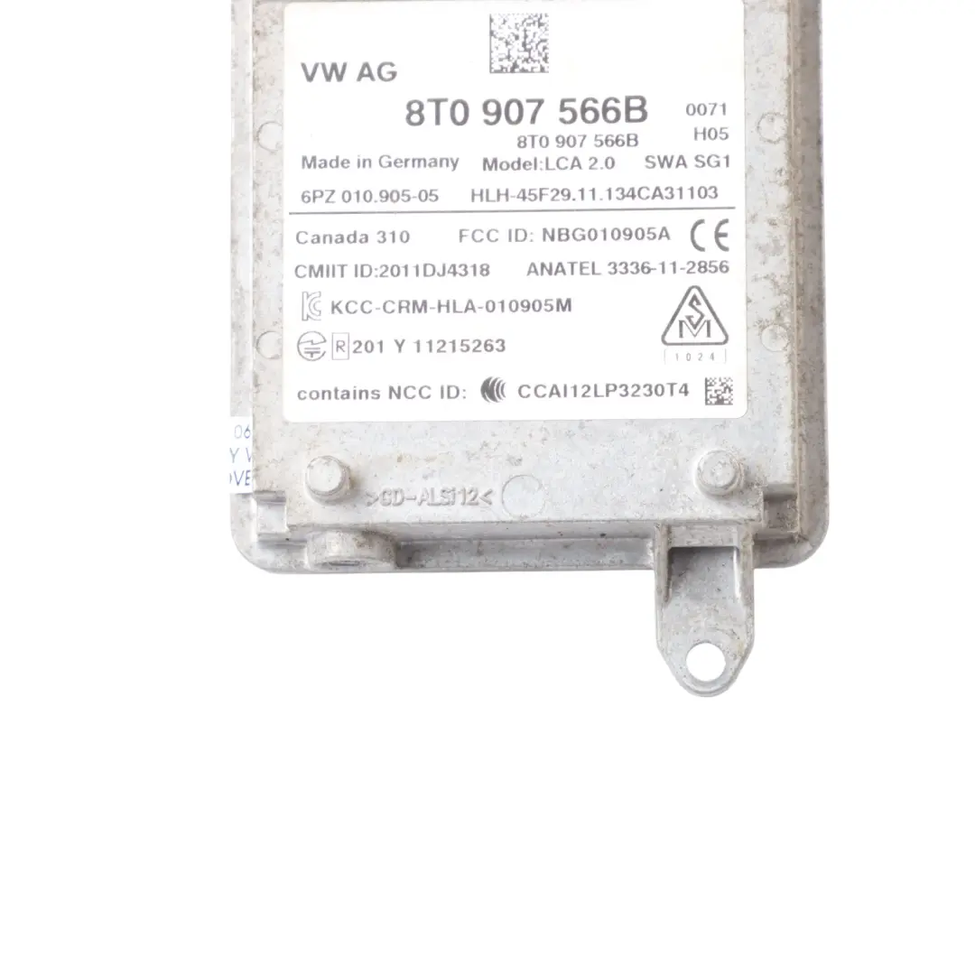 Audi A4 B8 Moduł Sterownik Radaru Martwego Pola Tylny Prawy - SKU 8T0907566B - Numer Części 8T0907566B