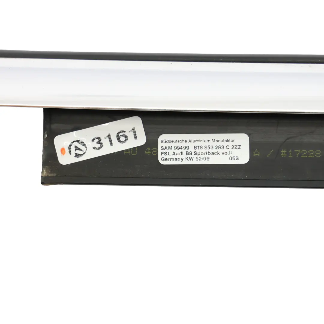 Front Door Weatherstrip Seal Bay Outer Exterior Left N/S to Audi A5 8T with Part number 8T8853283C Audi A5 8T Front Door Weatherstrip Seal Bay Outer Exterior Left N/S - SKU 8T8853283C - Part number 8T8853283C