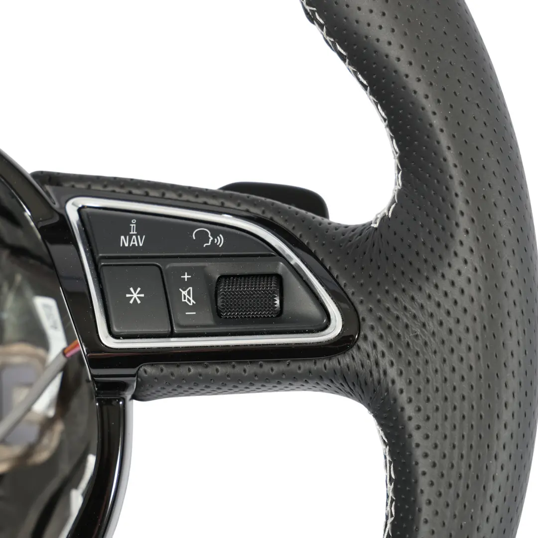 Audi Q3 8U Steering Wheel S-Line NEW Black Leather Paddle Shift - SKU 8U0419091S-1 - Part number 8U0419091S