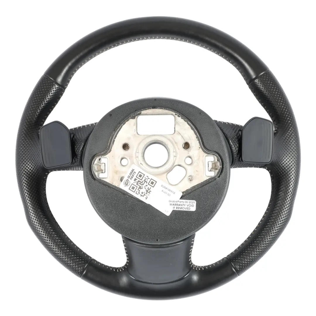 Kierownica S-Line Czarna Skóra Łopatki do Audi Q3 8U o numerze 8U0419091S Audi Q3 8U Kierownica S-Line Czarna Skóra Łopatki - SKU 8U0419091S - Numer Części 8U0419091S