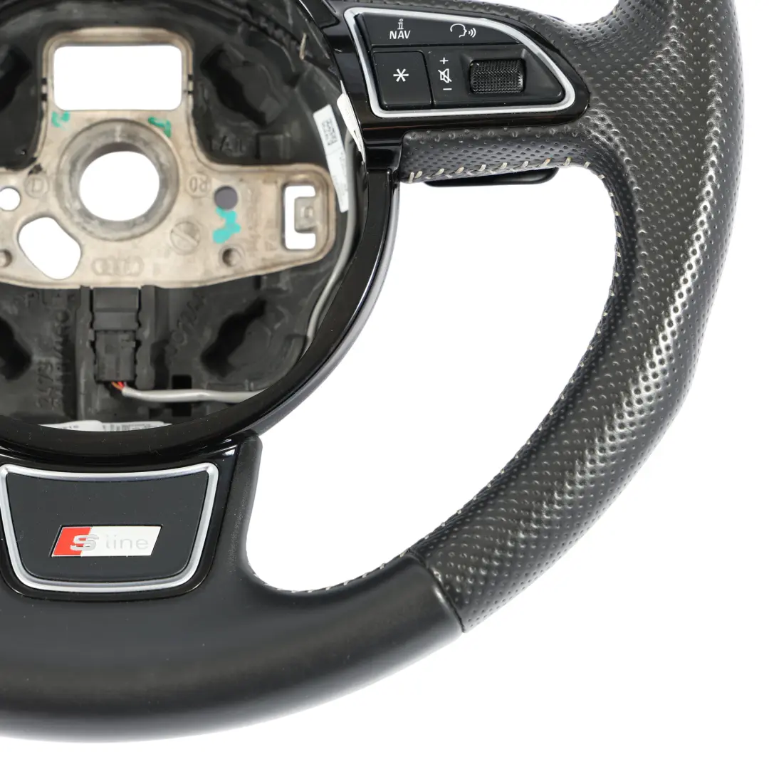 Nero Pelle Cambio al Volante per Audi Q3 8U Volante S-Line con numero di parte 8U0419091S Audi Q3 8U Volante S-Line Nero Pelle Cambio al Volante - SKU 8U0419091S - Numero di parte 8U0419091S