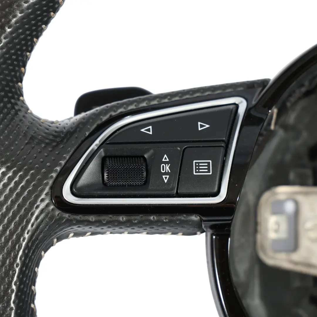 Volant S-Line Cuir Noir Palettes Changement Vitesse pour Audi Q3 8U à propos du numéro de pièce 8U0419091S Audi Q3 8U Volant S-Line Cuir Noir Palettes Changement Vitesse - SKU 8U0419091S - Numéro de pièce 8U0419091S