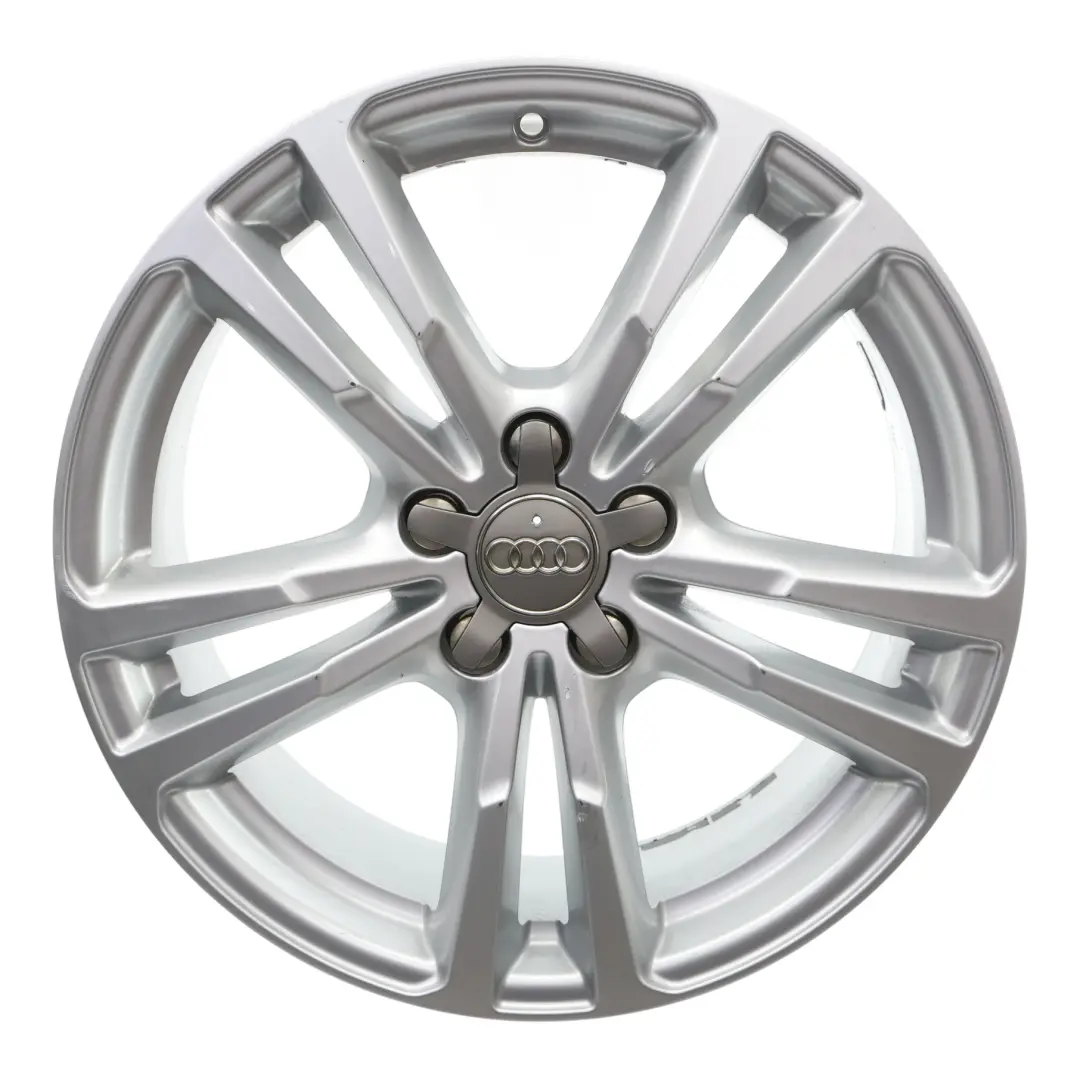 Alloy Rim 18" 7J ET:43 Double Star Spoke to Audi Q3 8U Silver Wheel with Part number 8U0601025AJ Audi Q3 8U Silver Wheel Alloy Rim 18" 7J ET:43 Double Star Spoke - SKU 8U0601025AJ-4 - Part number 8U0601025AJ