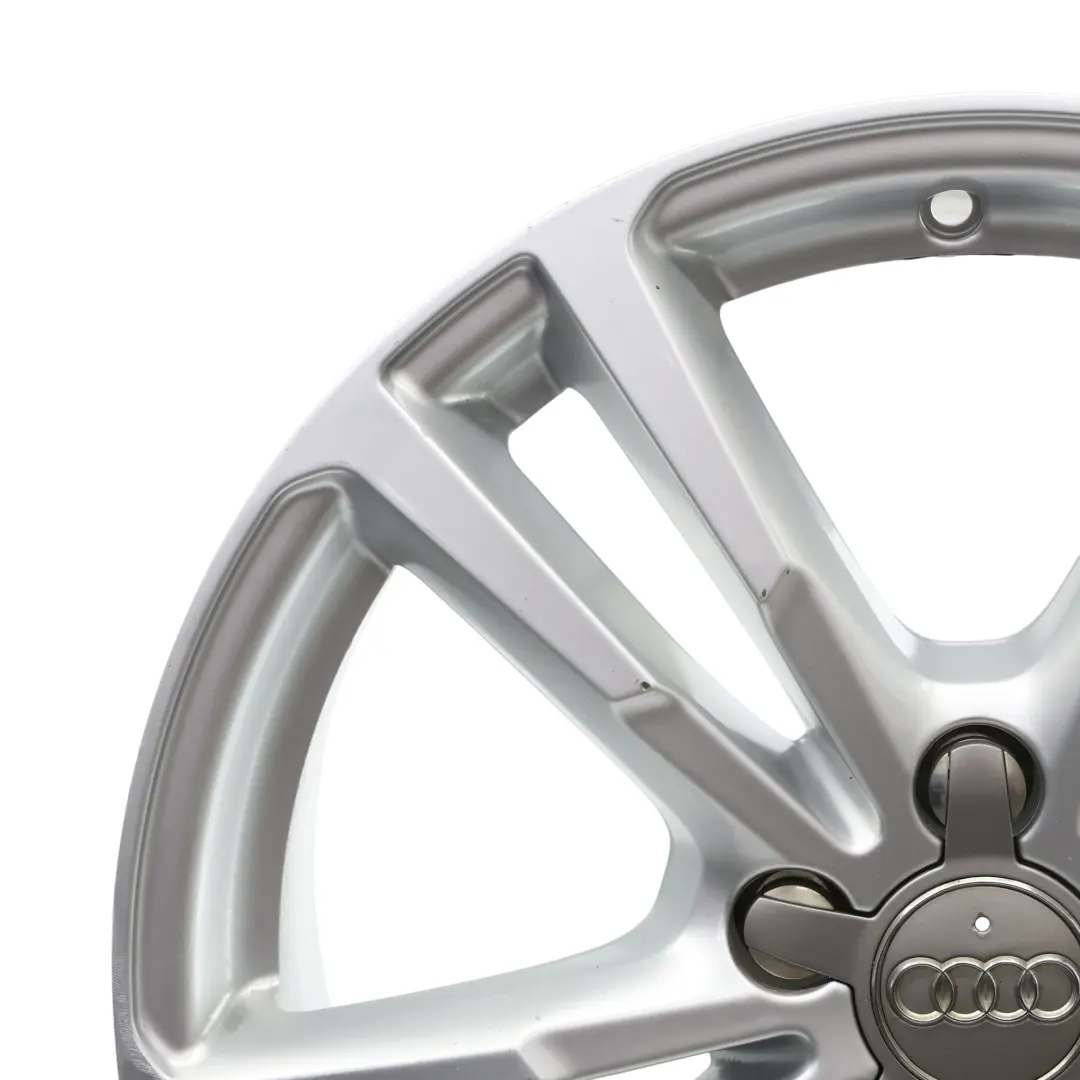Audi Q3 8U Silver Wheel Alloy Rim 18" 7J ET:43 Double Star Spoke - SKU 8U0601025AJ-4 - Part number 8U0601025AJ