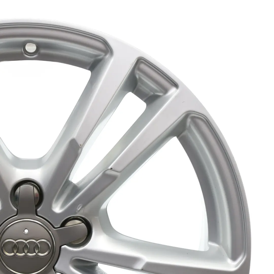 Audi Q3 8U Silver Wheel Alloy Rim 18" 7J ET:43 Double Star Spoke - SKU 8U0601025AJ-4 - Part number 8U0601025AJ
