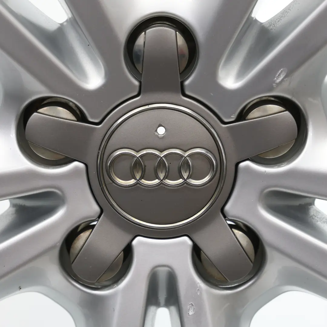 Audi Q3 8U Silver Wheel Alloy Rim 18" 7J ET:43 Double Star Spoke - SKU 8U0601025AJ-4 - Part number 8U0601025AJ