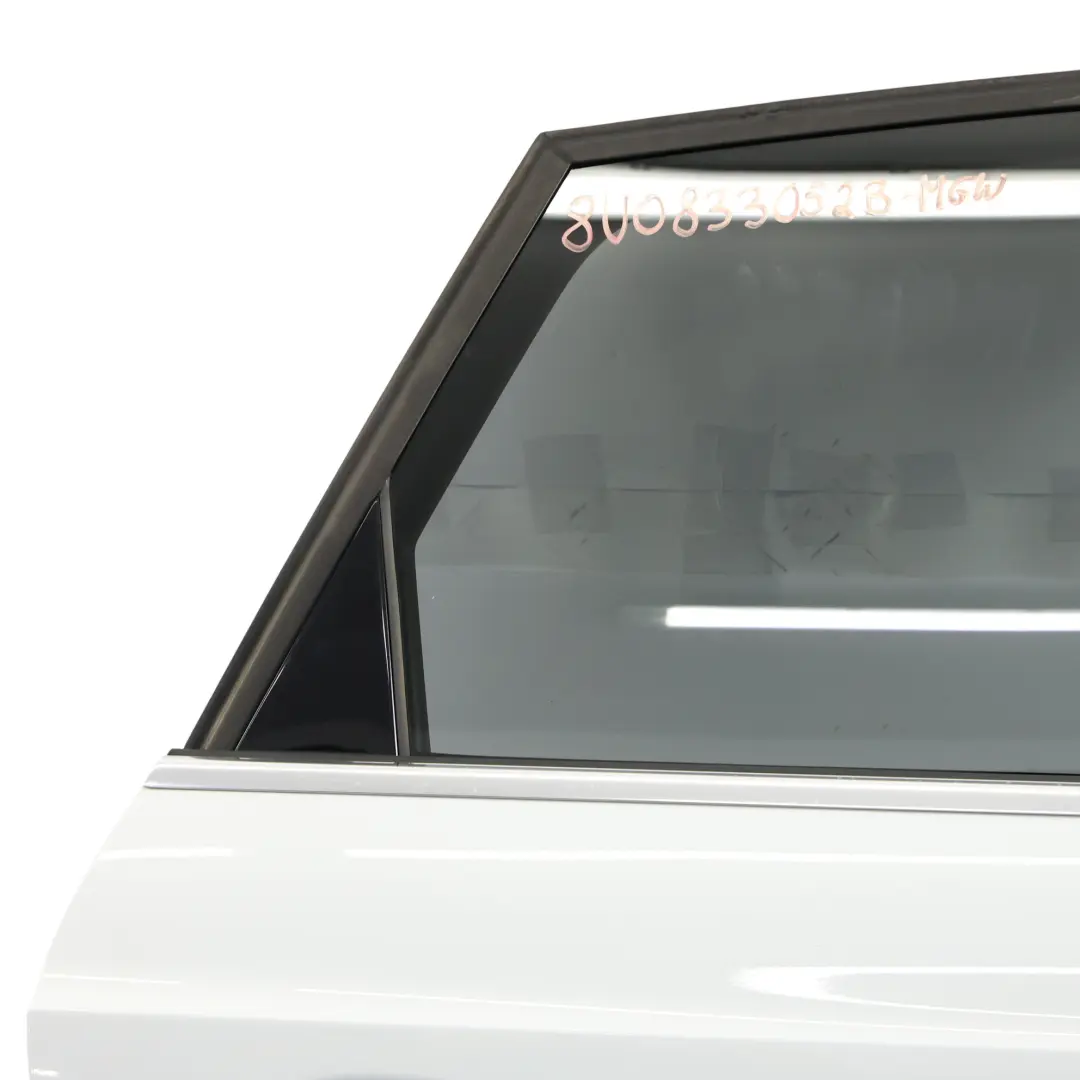 Audi Q3 8U Door Rear Right O/S Glacier White Pearl Metallic - S9R - SKU 8U0833052B-MGW - Part number 8U0833052B