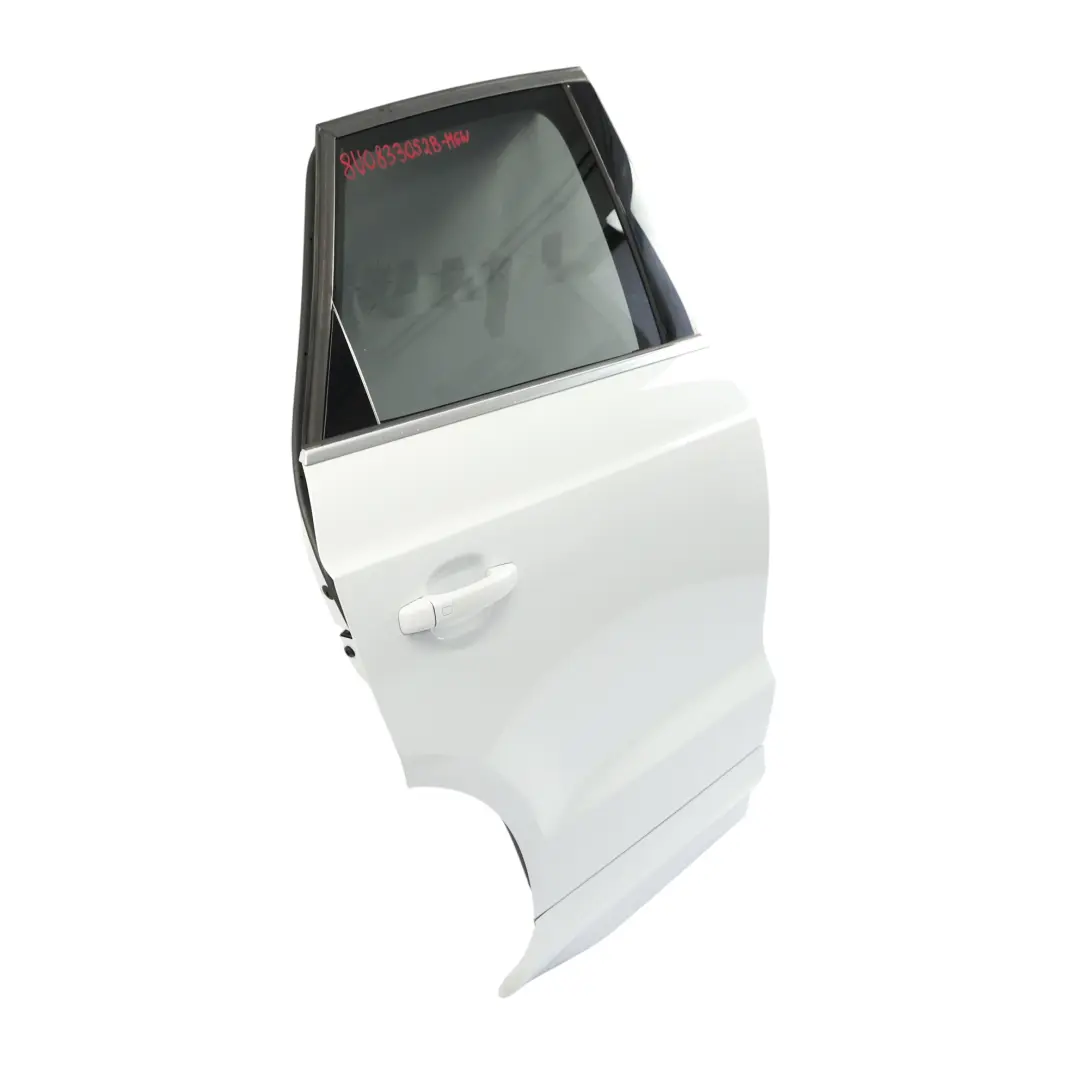 Audi Q3 8U Door Rear Right O/S Glacier White Pearl Metallic - S9R - SKU 8U0833052B-MGW - Part number 8U0833052B