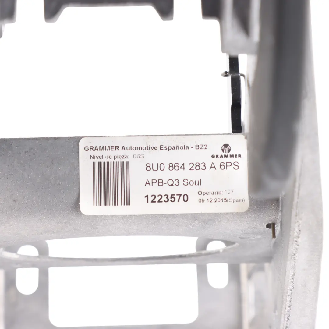 Apoyabrazos Delantero Consola Central Funda Cuero Negro para Audi Q3 8U con número de pieza 8U0864207M Audi Q3 8U Apoyabrazos Delantero Consola Central Funda Cuero Negro - SKU 8U0864207M-1 - Número de pieza 8U0864207M