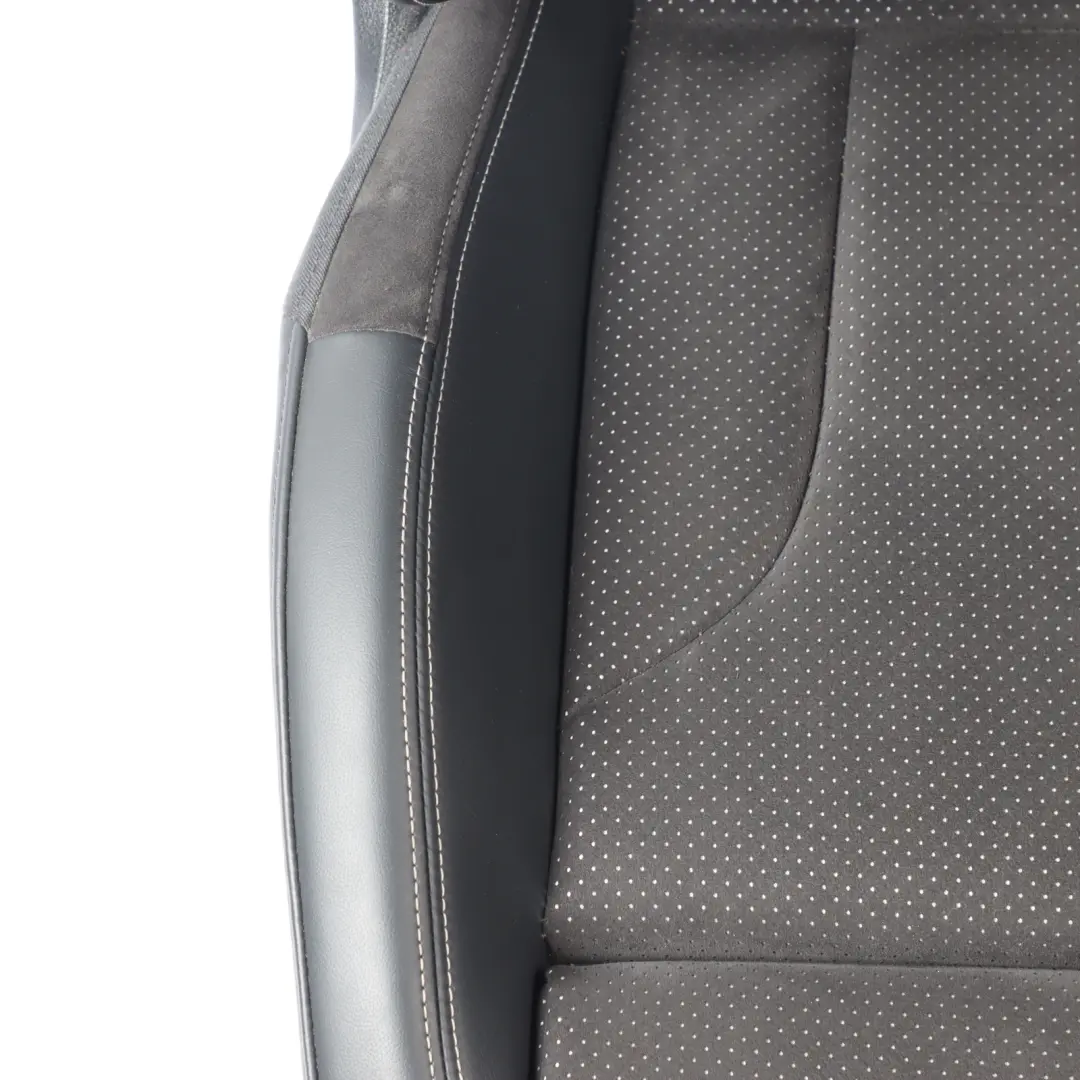 Audi Q3 8U Sport Seat Front Left N/S S-Line Interior Half Leather Black Silver - SKU 8U0881805AL-1 - Part number 8U0881805AL