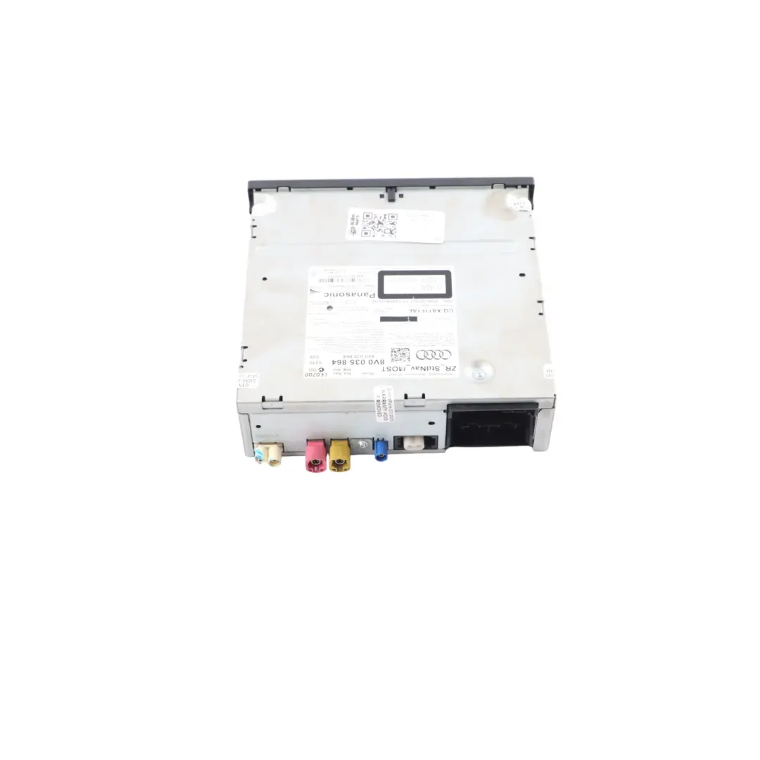 Multimedia CD Player Head Unit Audio Player Panasonic to Audi A3 8V with Part number 8V0035864 Audi A3 8V Multimedia CD Player Head Unit Audio Player Panasonic - SKU 8V0035864-1 - Part number 8V0035864