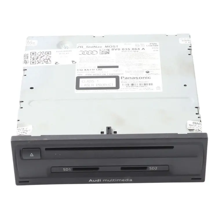 SAT NAV DAB Stereo Head Unit MMI Multimedia Control Unit to Audi A3 8V with Part number 8V0035864A Audi A3 8V SAT NAV DAB Stereo Head Unit MMI Multimedia Control Unit - SKU 8V0035864A - Part number 8V0035864A