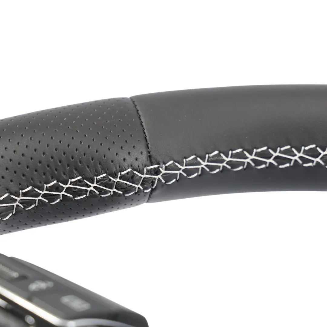 Audi S3 8V Steering Wheel NEW Black Leather Flat Bottom Paddle Shift - SKU 8V0419091AB-1 - Part number 8V0419091AB