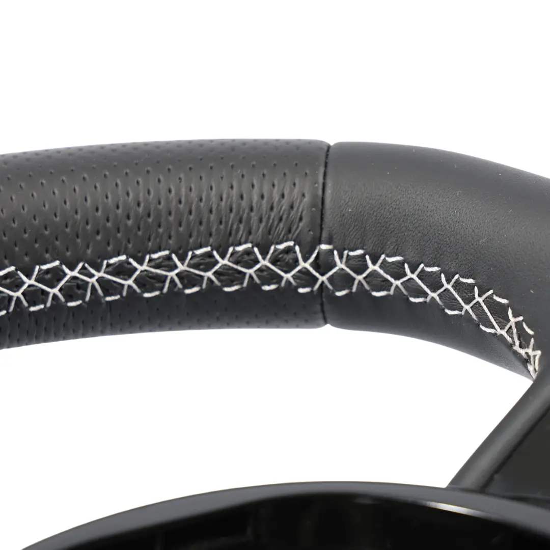 Audi S3 8V Steering Wheel NEW Black Leather Flat Bottom Paddle Shift - SKU 8V0419091AB-1 - Part number 8V0419091AB