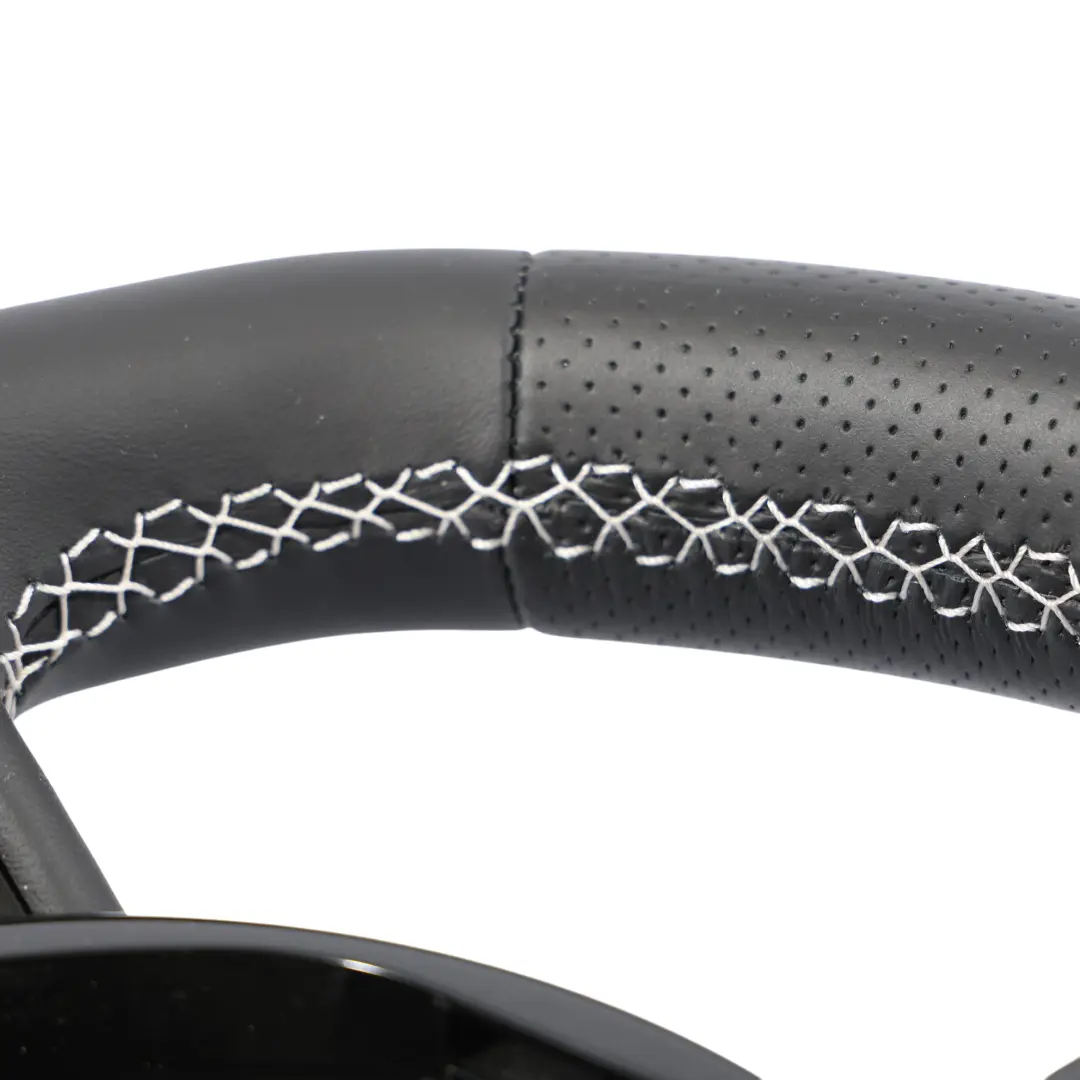 Audi S3 8V Steering Wheel NEW Black Leather Flat Bottom Paddle Shift - SKU 8V0419091AB-1 - Part number 8V0419091AB