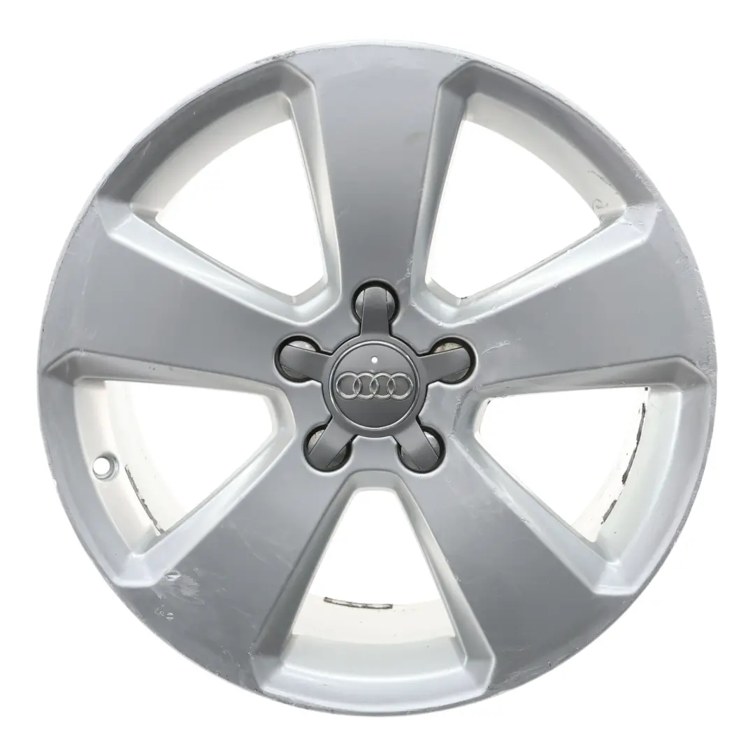 Silberne Leicht Metall Felge 17" ET:51 7,5J Stern Speiche für Audi A3 8V mit Teilenummer 8V0601025BK Audi A3 8V Silberne Leicht Metall Felge 17" ET:51 7,5J Stern Speiche - SKU 8V0601025BK-2 - Teilenummer 8V0601025BK
