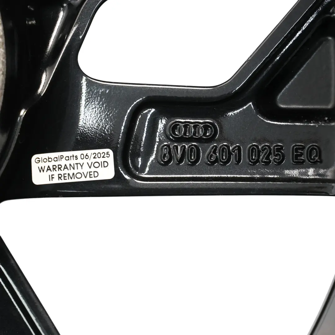 Cerchio In Lega 18" ET:51 7,5J Rotor Nero per Audi A3 S3 8V con numero di parte 8V0601025EQ Audi A3 S3 8V Cerchio In Lega 18" ET:51 7,5J Rotor Nero - SKU 8V0601025EQ-2 - Numero di parte 8V0601025EQ