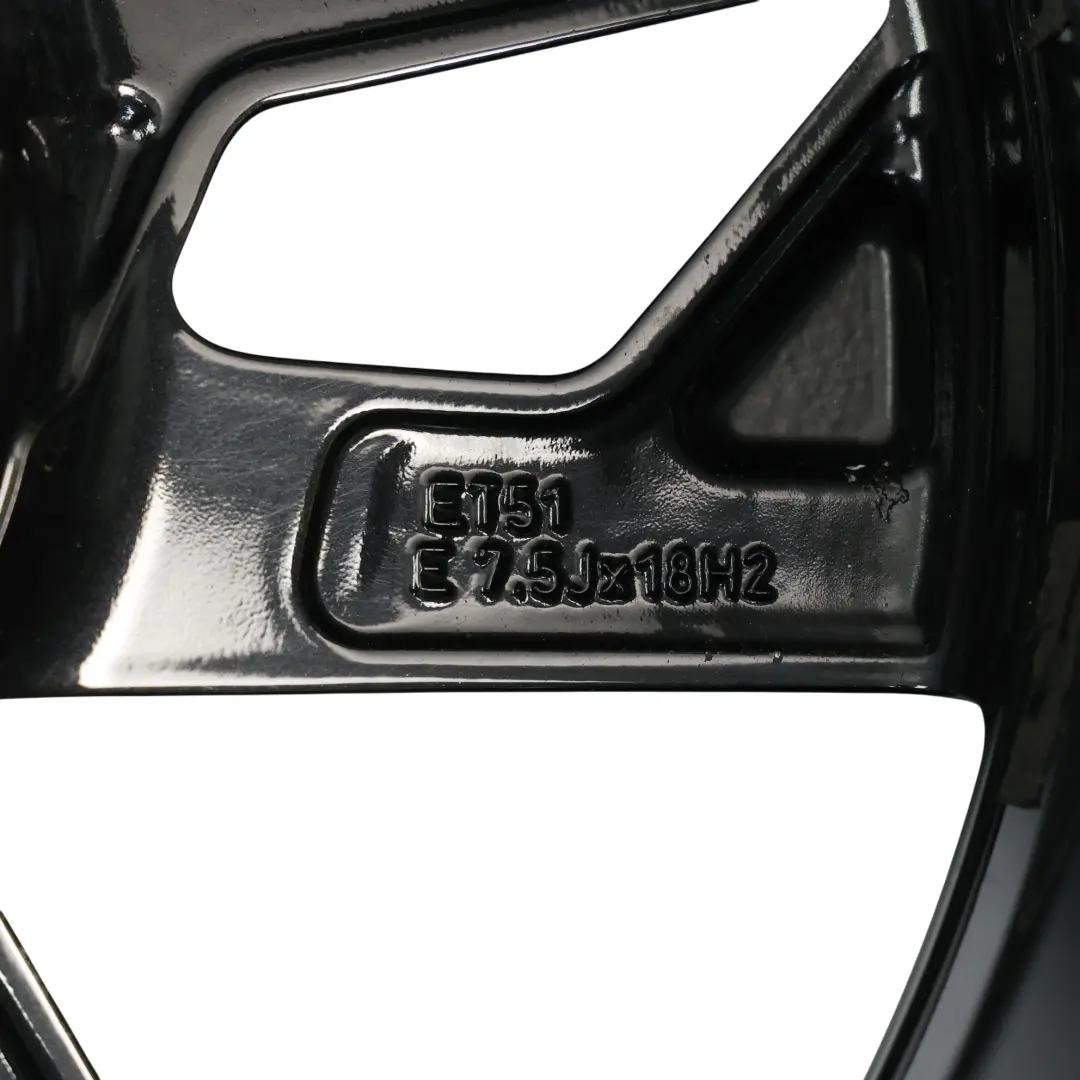 Audi A3 S3 8V Leicht Metall Felge 18" ET:51 7,5J Rotor Schwarz - SKU 8V0601025EQ-2 - Teilenummer 8V0601025EQ