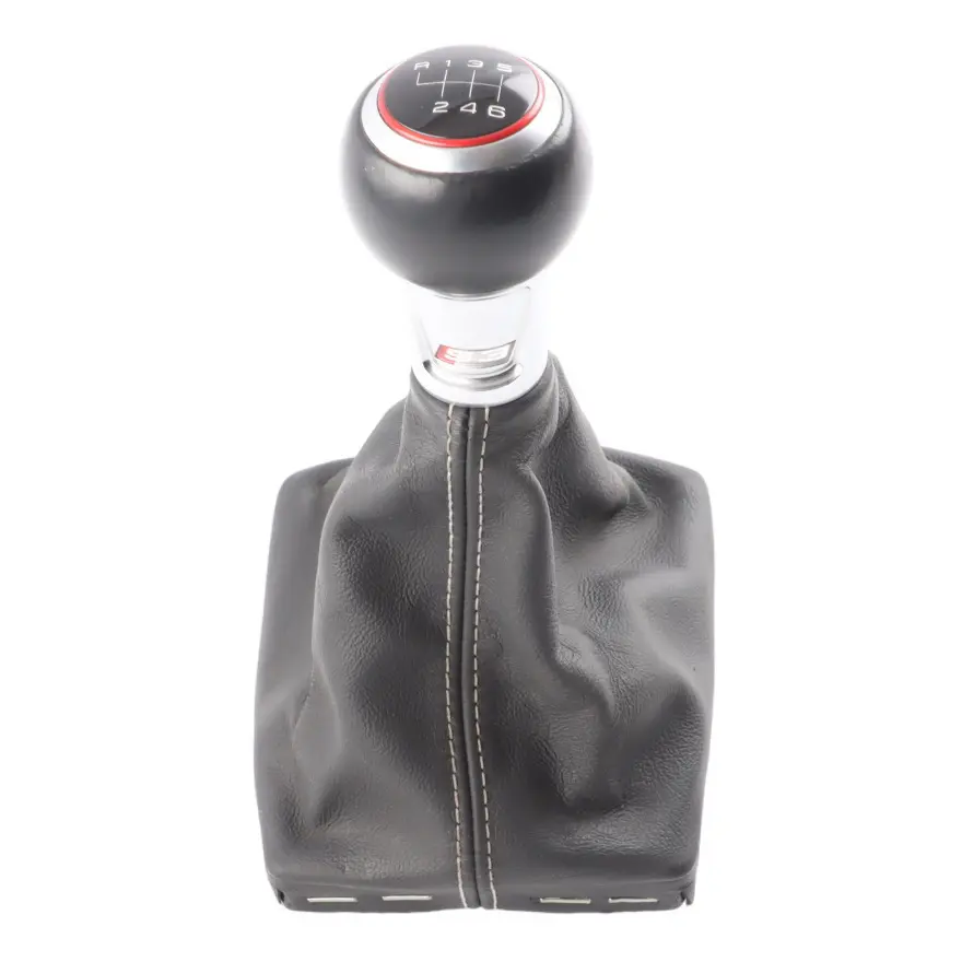 Audi S3 8V Shifter Gear Knob Selector Lever Manual 6 Speed Leather 8V0863278AA