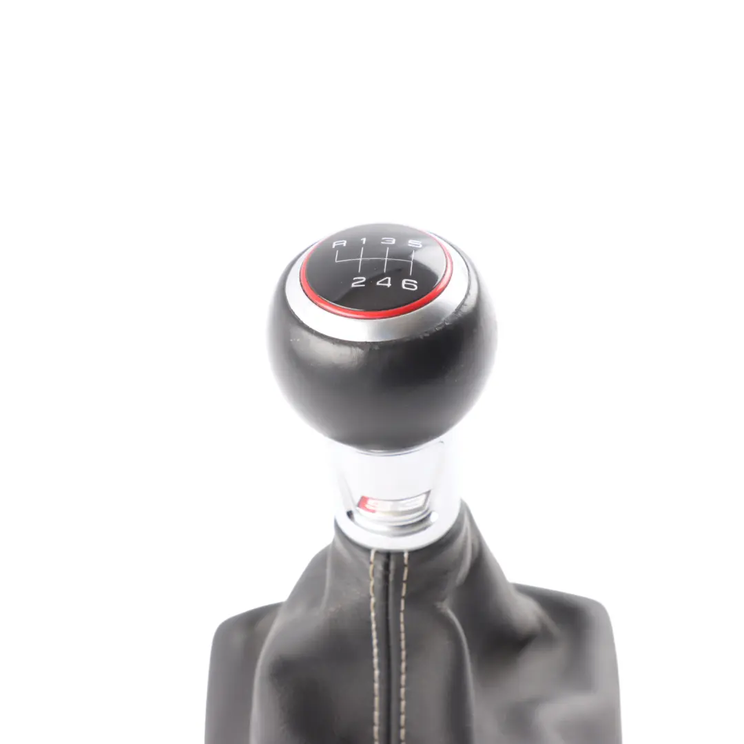 Knob Selector Lever Manual 6 Speed Leather 8V0863278AA to Audi S3 8V Shifter Gear with Part number 8V0863278J Audi S3 8V Shifter Gear Knob Selector Lever Manual 6 Speed Leather 8V0863278AA - SKU 8V0863278J - Part number 8V0863278J