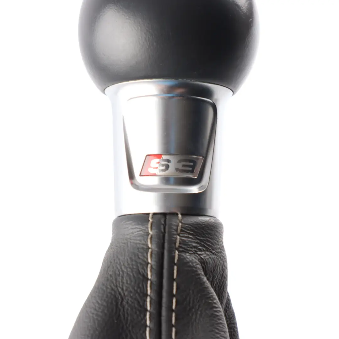 Audi S3 8V Shifter Gear Knob Selector Lever Manual 6 Speed Leather 8V0863278AA - SKU 8V0863278J - Part number 8V0863278J