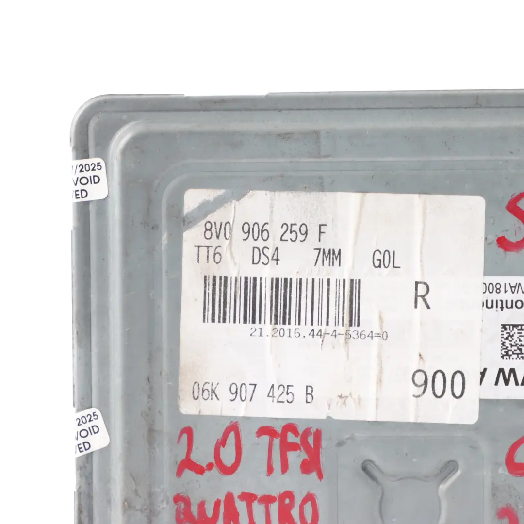 Kit Calculateur Moteur 2.0 TFSI CJXC 300 Ch Quattro pour Audi S3 8V à propos du numéro de pièce 8V0906259F Audi S3 8V Kit Calculateur Moteur 2.0 TFSI CJXC 300 Ch Quattro - SKU 8V0906259F-2 - Numéro de pièce 8V0906259F