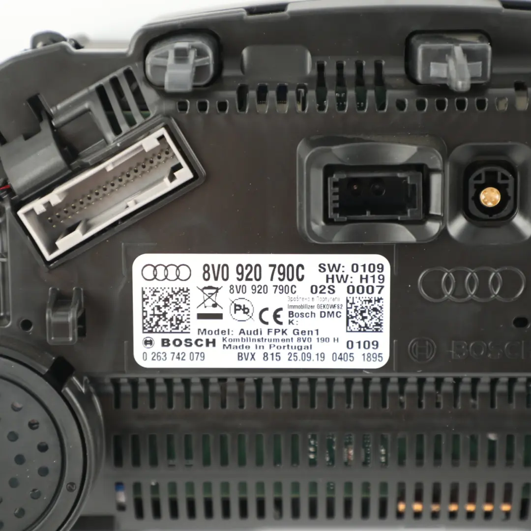 Instrument Cluster Speedo Clocks Automatic to Audi S3 8V Petrol with Part number 8V0920790C Audi S3 8V Petrol Instrument Cluster Speedo Clocks Automatic - SKU 8V0920790C-2 - Part number 8V0920790C