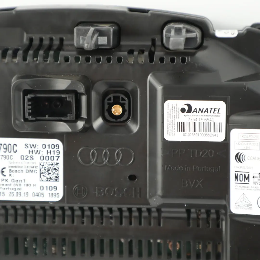 Instrument Cluster Speedo Clocks Automatic to Audi S3 8V Petrol with Part number 8V0920790C Audi S3 8V Petrol Instrument Cluster Speedo Clocks Automatic - SKU 8V0920790C-2 - Part number 8V0920790C