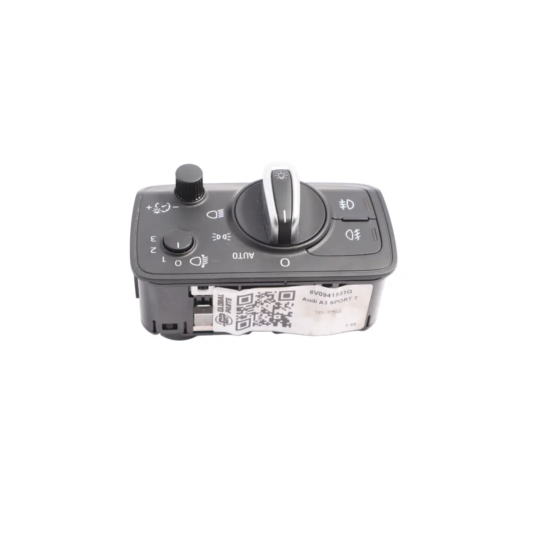 Headlight Fog Light Switch Panel Control Unit to Audi A3 8V with Part number 8V0941531Q Audi A3 8V Headlight Fog Light Switch Panel Control Unit - SKU 8V0941531Q - Part number 8V0941531Q