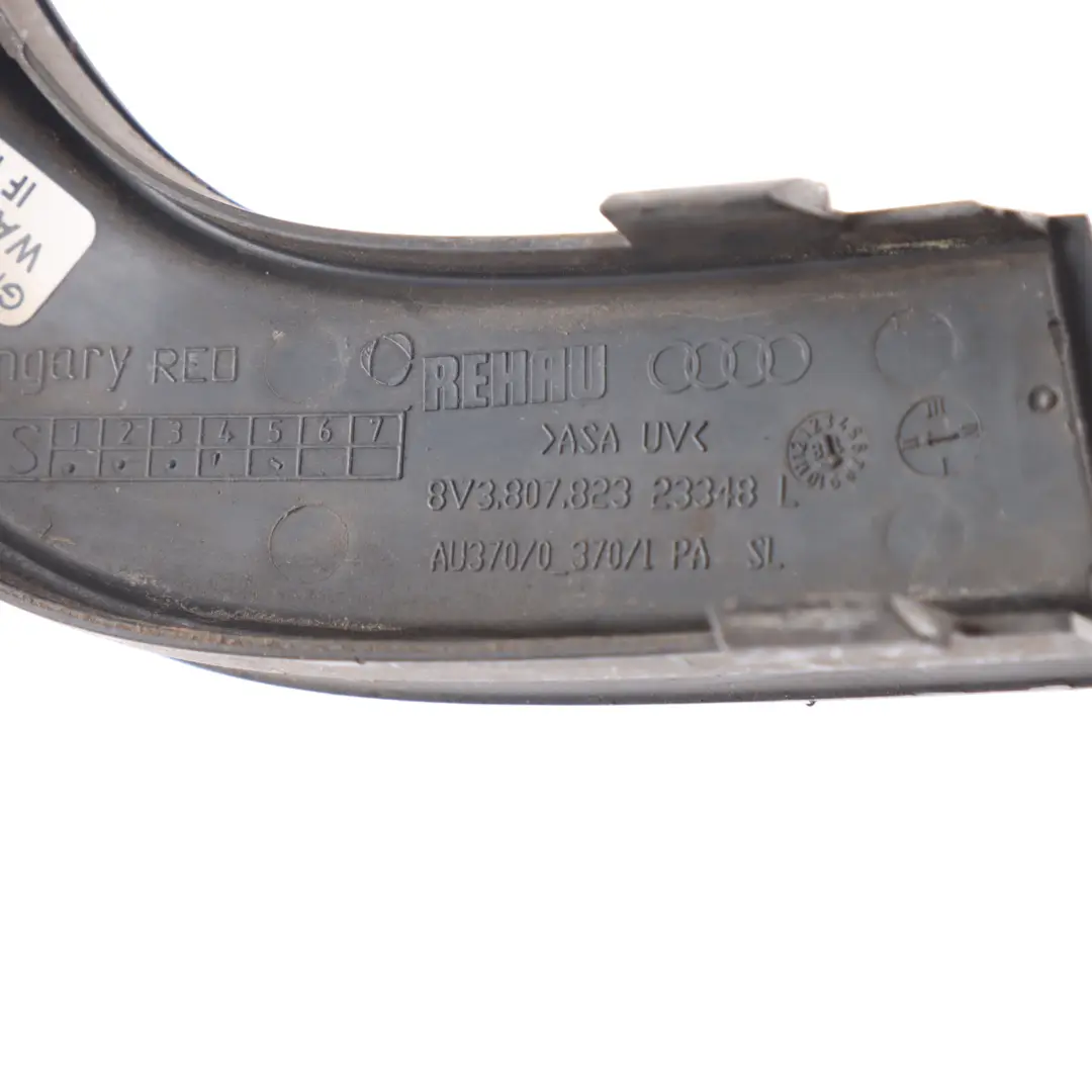 Front Bumper Lower Trim Cover Panel Left N/S to Audi S3 8V with Part number 8V3807823 Audi S3 8V Front Bumper Lower Trim Cover Panel Left N/S - SKU 8V3807823 - Part number 8V3807823