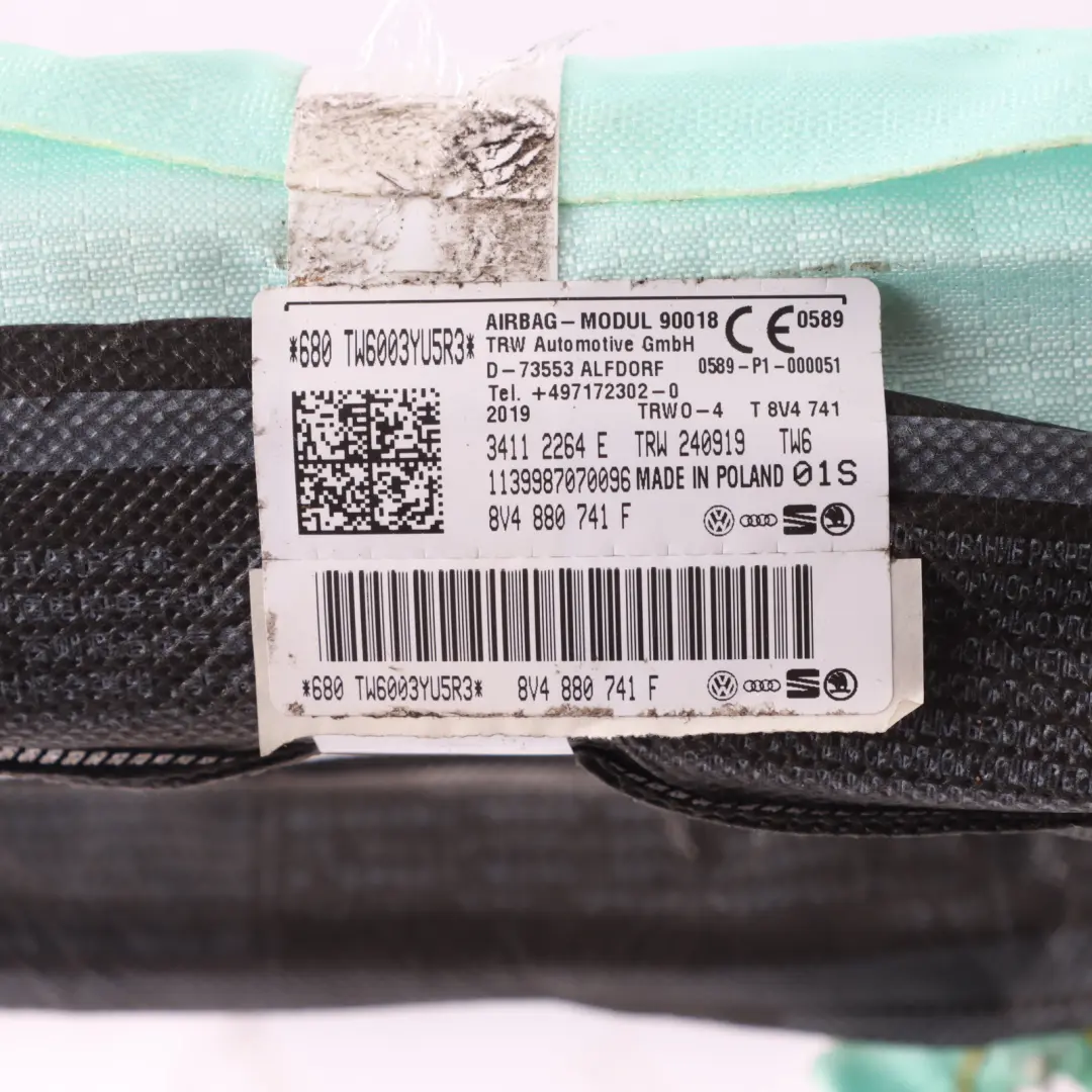 Sportback Air Module Headliner Roof Curtain Left N/S to Audi S3 8V with Part number 8V4880741F Audi S3 8V Sportback Air Module Headliner Roof Curtain Left N/S - SKU 8V4880741F - Part number 8V4880741F