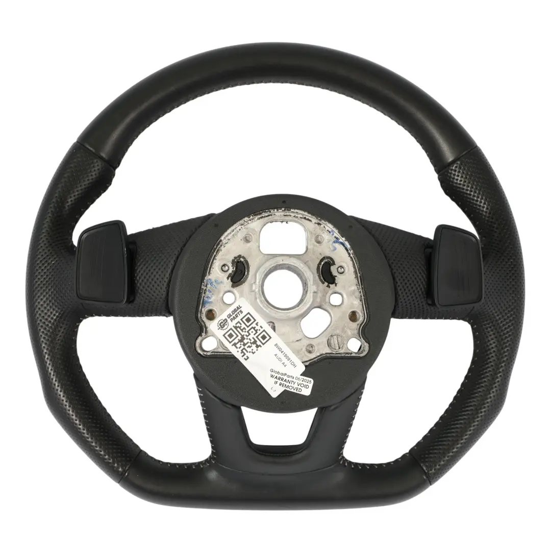 Steering Wheel S-Line Black Leather Paddle Shift to Audi A4 B9 A5 F5 with Part number 8W0419091DH Audi A4 B9 A5 F5 Steering Wheel S-Line Black Leather Paddle Shift - SKU 8W0419091DH - Part number 8W0419091DH