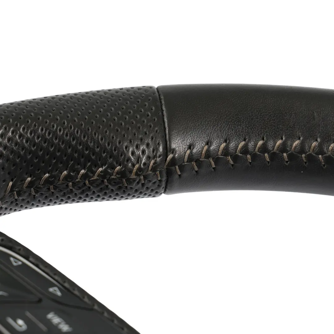 Lenkrad S-Line Schwarz Leder Schaltwippen für Audi A4 B9 A5 F5 mit Teilenummer 8W0419091DH Audi A4 B9 A5 F5 Lenkrad S-Line Schwarz Leder Schaltwippen - SKU 8W0419091DH - Teilenummer 8W0419091DH