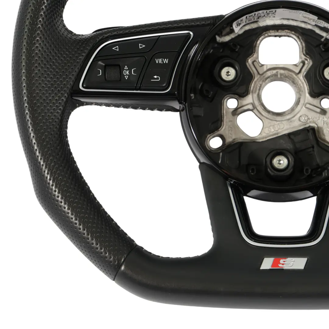 Audi A4 B9 A5 F5 Volante S-Line Cuero Negro Palanca de Cambio - SKU 8W0419091DH - Número de pieza 8W0419091DH